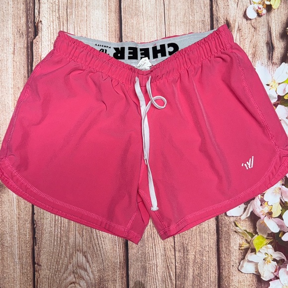 Varsity Pants - Varsity Bright Fuchsia Pink Athletic Cheer Shorts